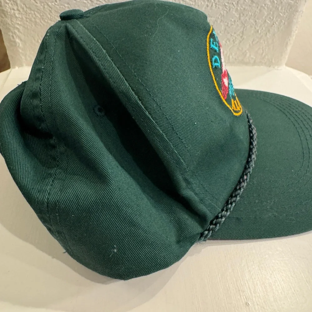 Denali National Park Alaska‎ Embroidered Rope Hat Green Adult One Size Snapback